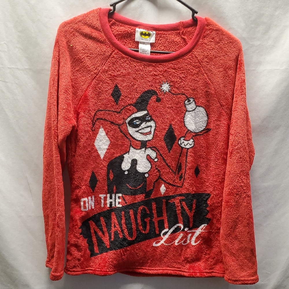 Batman Red Long Sleeve Shirt with Graphic